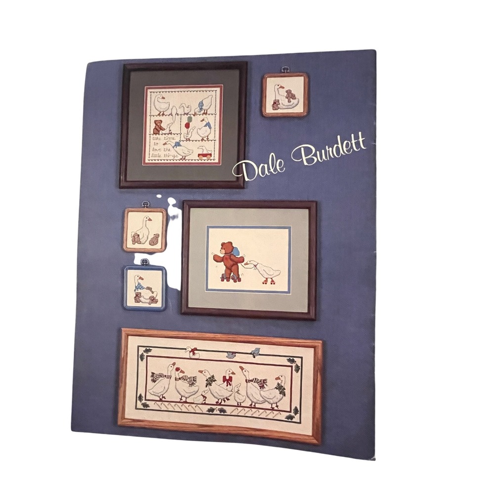 Vintage 1985 Dale Burdett The Goose Gathering Cross Stitch Pattern Book DB-57 - Picture 2 of 5